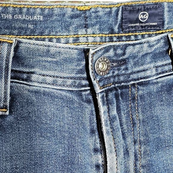 Men's AG Adriano Goldschmied The Graduate Jeans Tailored Leg Size 30x34 - Picture 10 of 14